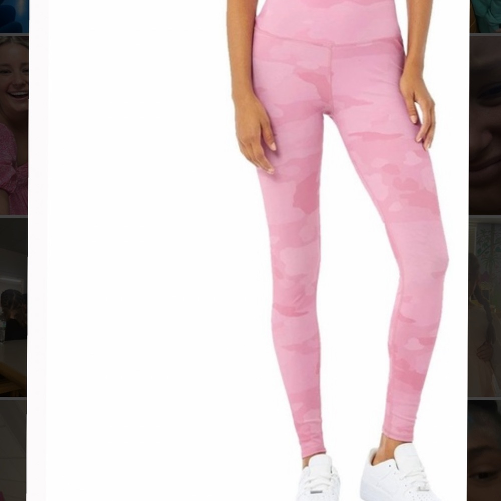 Alo pink Camo leggings